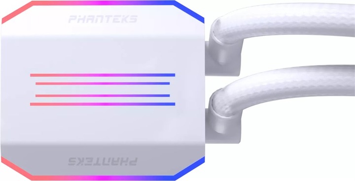 Actual product image Phanteks Glacier One 240D30 DRGB AIO Water Cooling - White