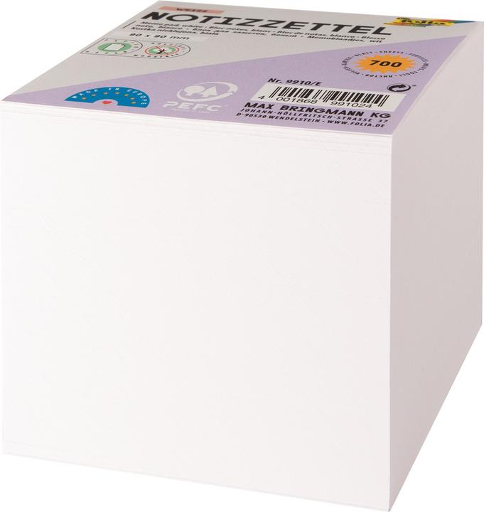 Folia Ersatzzettel zu Zettelboxen (90 x 90 mm)