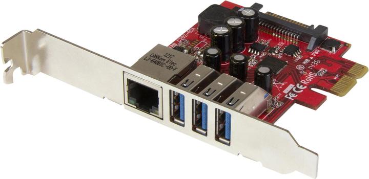Image du produit StarTech CARTE PCIE USB 3.0 3 PORTS + GBE