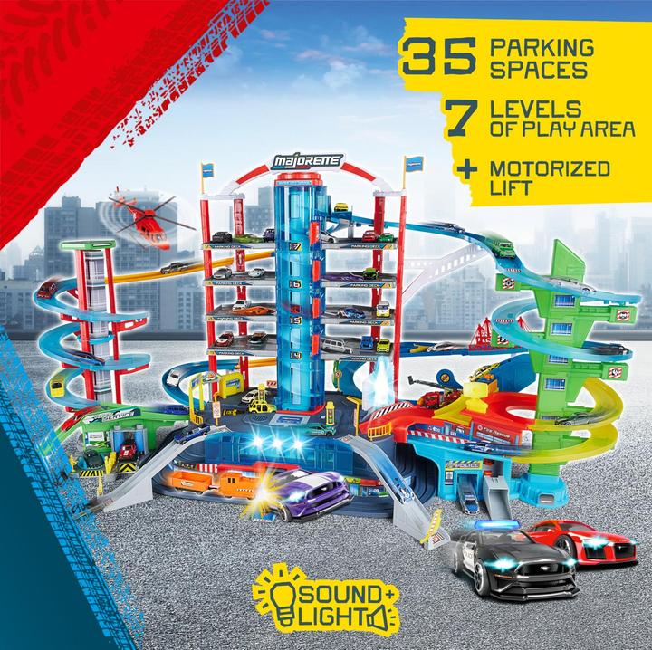 Actual product image Majorette Super City Garage + 6 Vehicles