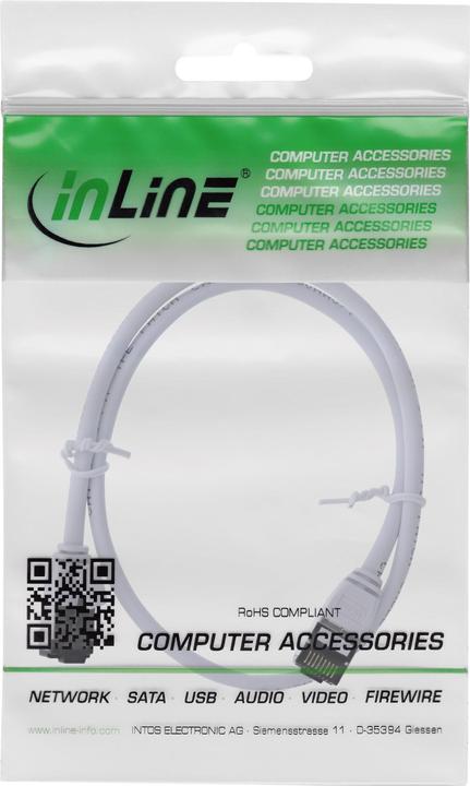 Produktbild InLine Patchkabel slim (U/FTP, CAT8.1, 0.25 m)