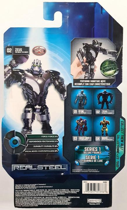 Actual product image Jakks Pacific Real Steel Series 1 Action Figure Zeus the King of the Robots