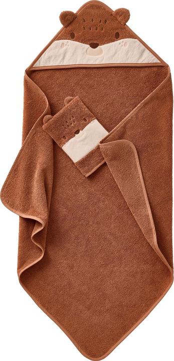 Actual product image Vertbaudet Baby Geschenk-Set: Badecape & Waschhandschuh IGEL