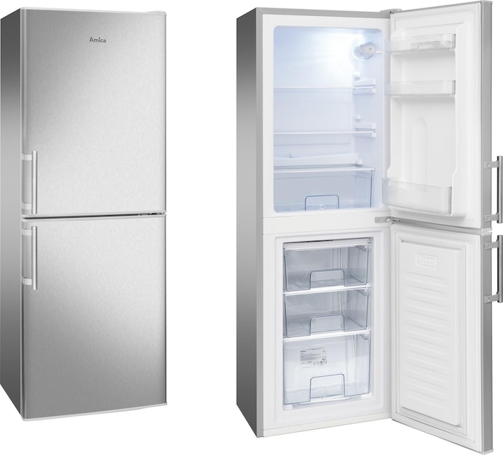Image du produit Amica Combiné réfrigérateur-congélateur KGC 384 110 E l x h x p 52 x 148 x 59 cm partie (138 l)