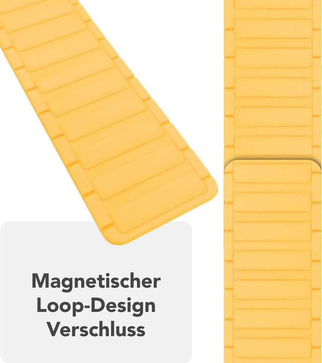 Produktbild Nalia Nexus Magnet Silikon-Armband für Apple Watch, Sportarmband - Weich, Flexibel & Atmungsaktiv (Silikon)