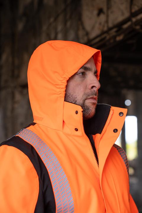 Actual product image Korntex Hi-Vis Softshell Rain Jacket (M)