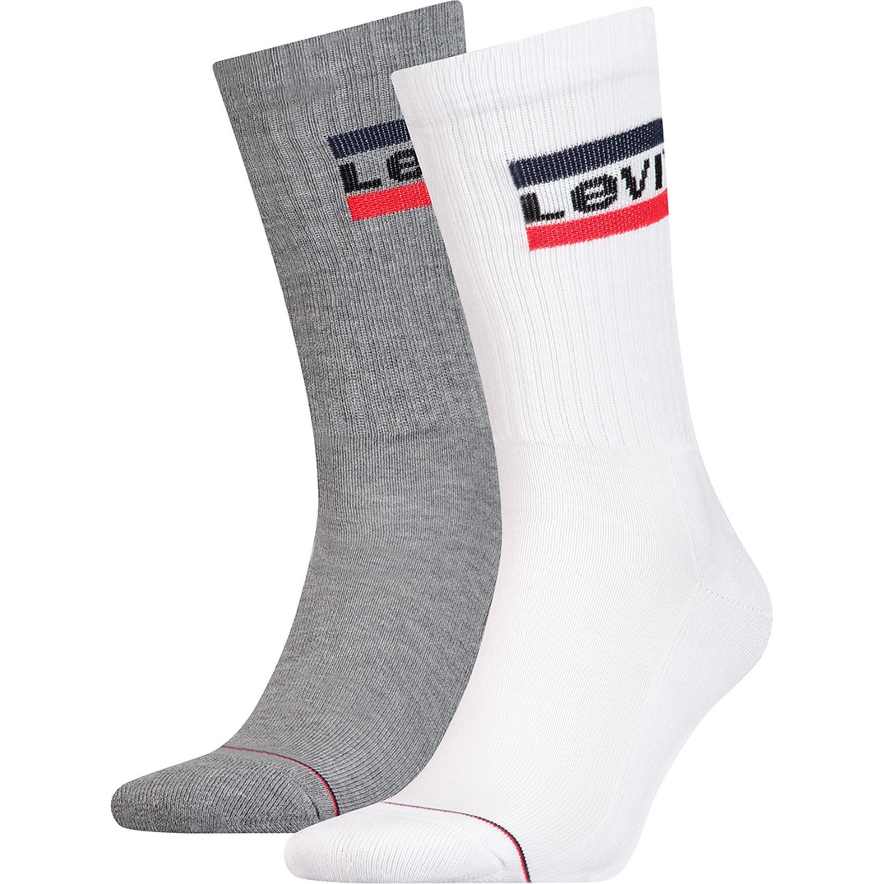 Thumbnail - Levis, Herren, Socken, Socken Sportlich, Weiss, (6er Pack, 39 - 42)