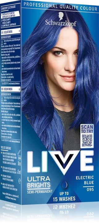 Produktbild Schwarzkopf Live Ultra Brights or Pastel hair dye 095 Electric Blue (095 Electric Blue)
