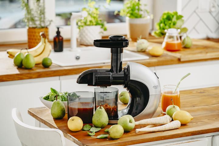 Image du produit Adler AD 4130 Slow Juicer, Acier inoxydable/Noir