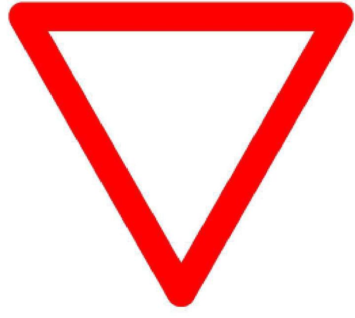 Actual product image BRW Give way sign 3.02