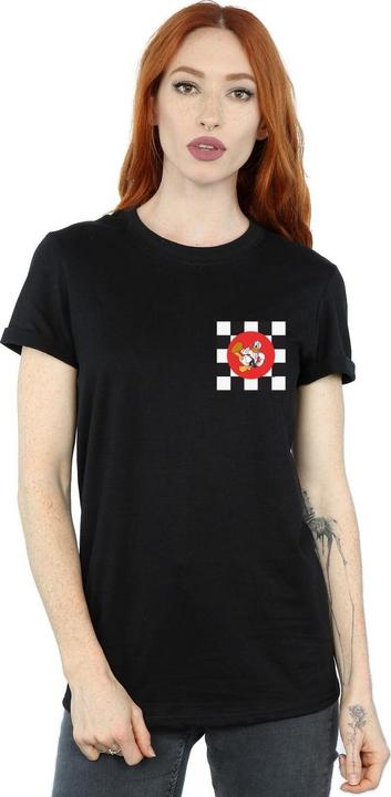 Actual product image Disney Womens/Ladies Donald Duck Karate Kick Cotton Boyfriend T-Shirt (3XL)