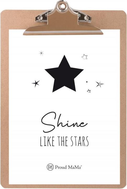 Actual product image Proud MaMa Card with clipboard, Shine Like The Stars