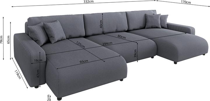 Actual product image Ropez Sara (Sofa landscape)