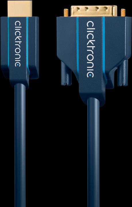 Produktbild clicktronic HDMI (Typ A) — DVI (1 m, HDMI, DVI)