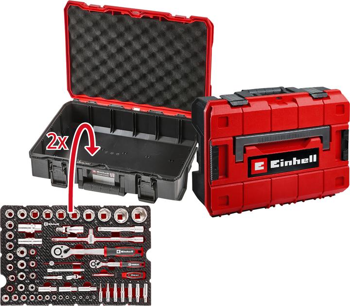Actual product image Einhell Einleger E-Case Stecknüsse & Ratschen 60-tlg.