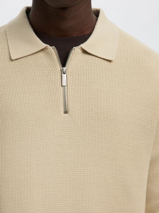Produktbild Selected Slhdane Ls Knit Struc Half Zip Polo Noos (S)