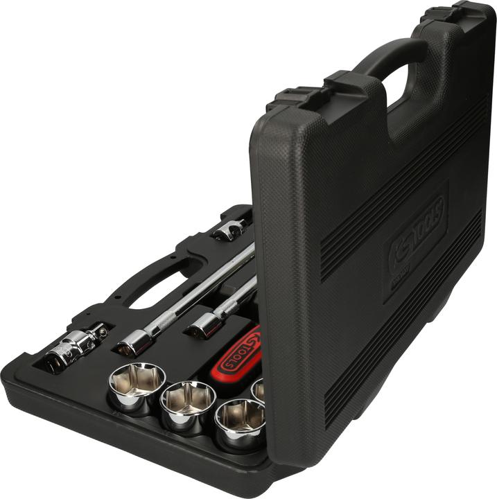 Produktbild KS Tools 1/2" CHROMEplus Steckschlüssel-Satz, 23 Teile, Flank Traction (34 mm, 18 mm, 11 mm, 12 mm, 20 mm, 19 mm, 27 mm, 15 mm, 25 mm, 13 mm, 21 mm, 33 mm, 14 mm, 29 mm, 10  mm, 30 mm, 23 mm, 26 mm, 22 mm, 17 mm, 28 mm, 16 mm, 32 mm, 24 mm, 31 mm)