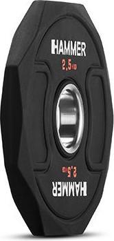 Actual product image Hammer Fitness Octagon Hantelscheibe 50 mm 2,5 kg (1 x 2.5 kg)