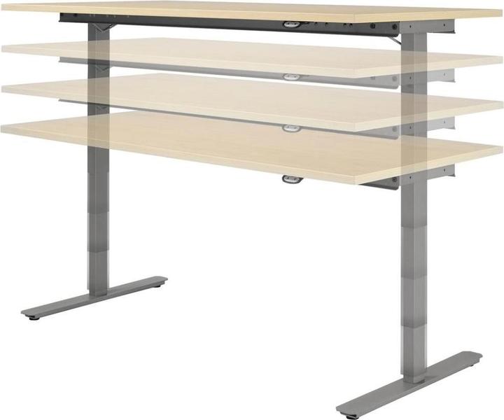 Produktbild Geramöbel Schreibtisch Flex höhenverstellbar 1200 x 800 x 650 bis 1250 mm Onyx