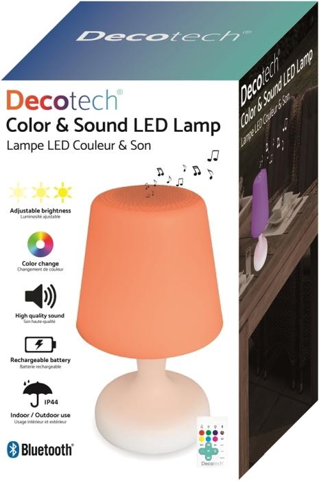 Actual product image Lexibook Bluetooth speaker waterproof in the shape of a table lamp with LED technology incl. remote control