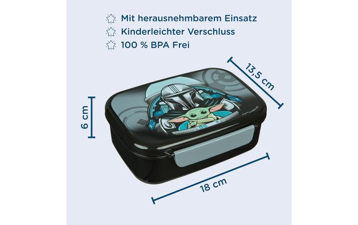 Immagine prodotto Scooli Lunchbox Star Wars Grau/Schwarz, Materialtyp: Kunststoff