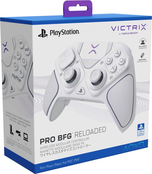 Actual product image Turtle Beach Victrix Pro BFG Reloaded Wireless Modular Controller for PS - White (PS5)