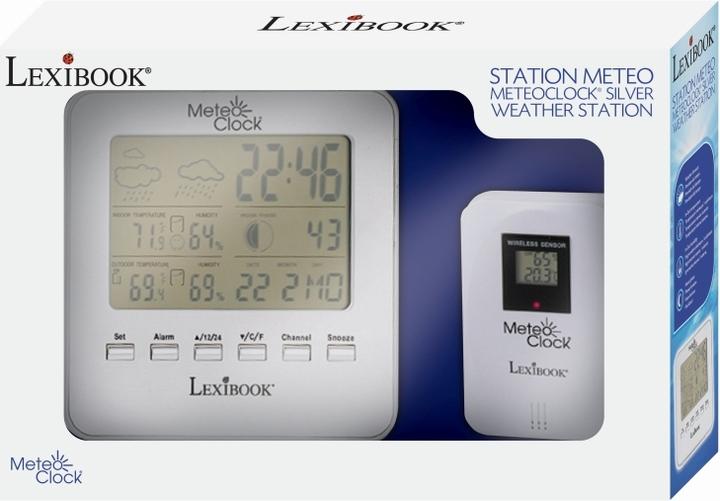 Produktbild Lexibook MeteoClock Wetterstation Silber