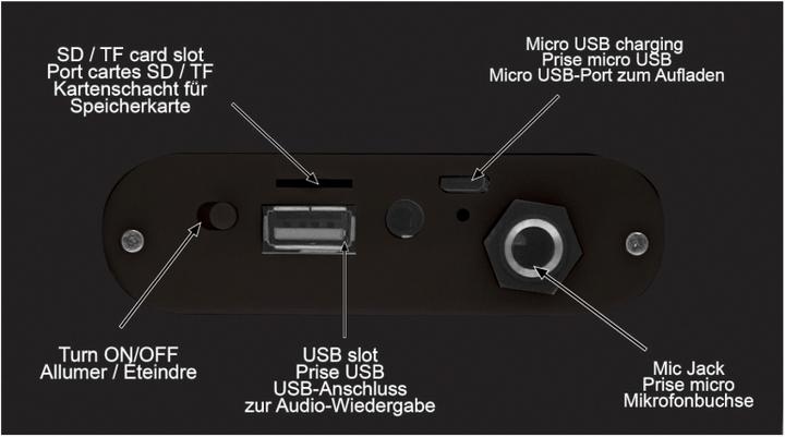 Actual product image Lexibook iParty Portable Bluetooth Speaker with Microphone and Light Effects (Active)