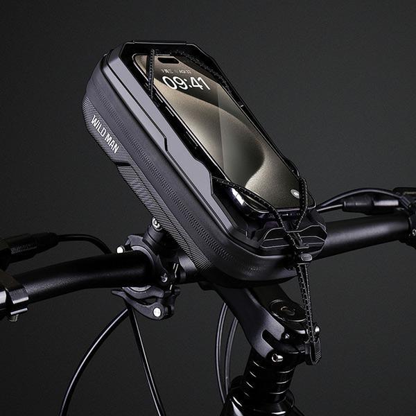 Wildman Etui/sakwa na ramę roweru GX330 uchwyt rowerowy czarna/nero, Supporto per smartphone, Nero
