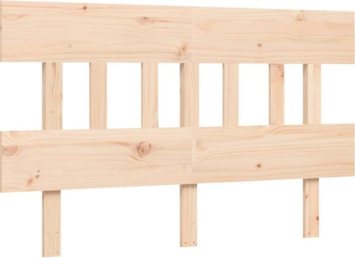 Produktbild vidaXL Massivholzbett mit Kopfteil 140x190 cm (140 x 190 cm)