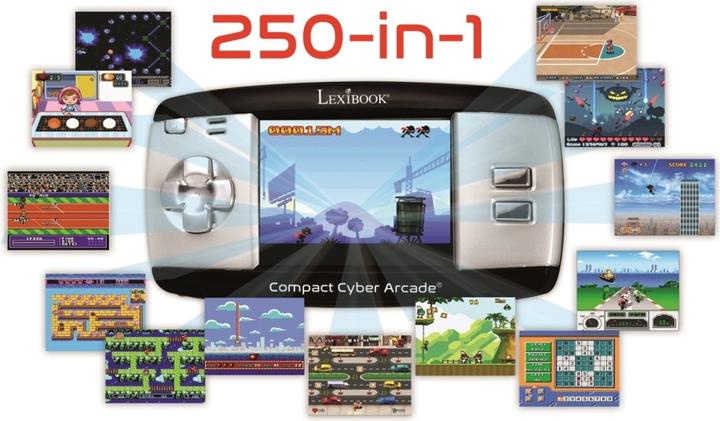 Produktbild Lexibook Compact Cyber Arcade Spielkonsole - Display 2,5 Zoll - 250 Spiele