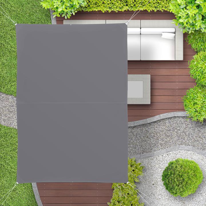 Image du produit Relaxdays Voile d'ombrage rectangle (400 x 200 x 0,5 cm)
