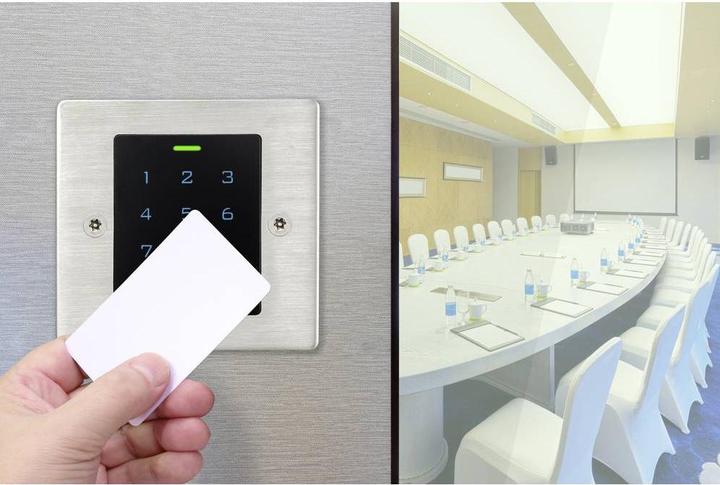 Produktbild Sygonix SY-6121664 Code-Tastatur mit RFID Unterputz, Aufputz 12 V/DC, 18 V/DC I (Elektronische Zahlenkombination, Schlüsselkarte)