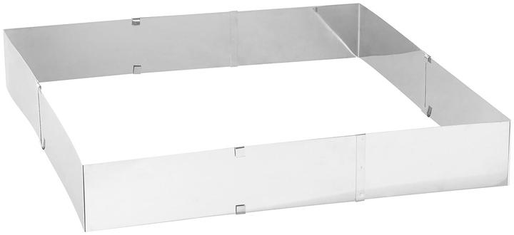 Produktbild Rosenstein & Söhne Edelstahl-Backrahmen, rechteckig, verstellbar auf maximal 47 x 38 cm