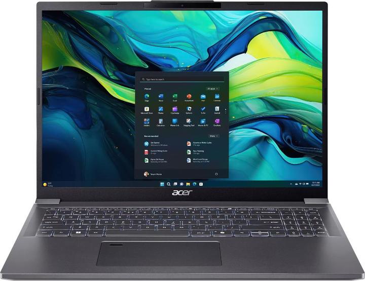Immagine prodotto Acer PORTABLE ASPIRE A16-71M-71J3 INTEL CORE ULTRA 7 155U 16GODDR5 1TOSSD INTEL (16", 1000 GB, 16 GB, DE)