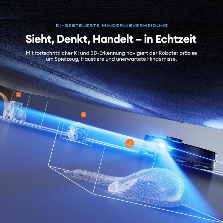 Produktbild Ultenic Staubsauger- und Wischroboter mit LiDAR-Navigation (10000 Pa, Wischtuch)