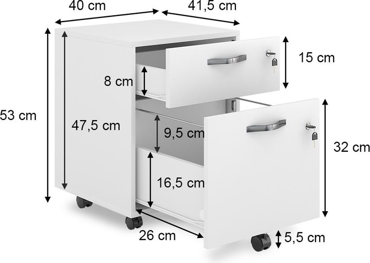 Image du produit Vicco Bregenz (40 x 41.5 x 53 cm)