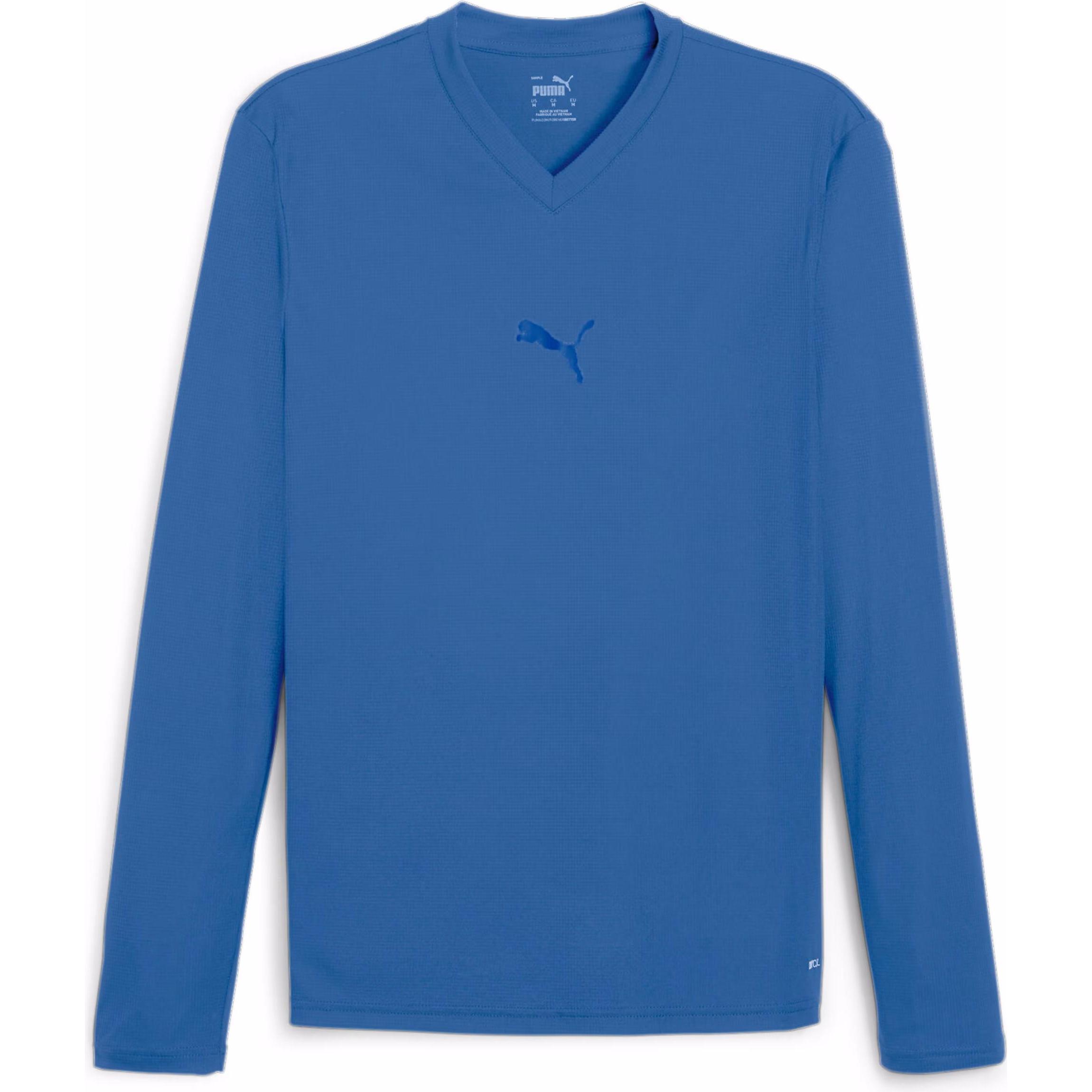 Puma, Herren, Sportshirt, teamGOAL Baselayer Tee LS (XL), Blau, XL