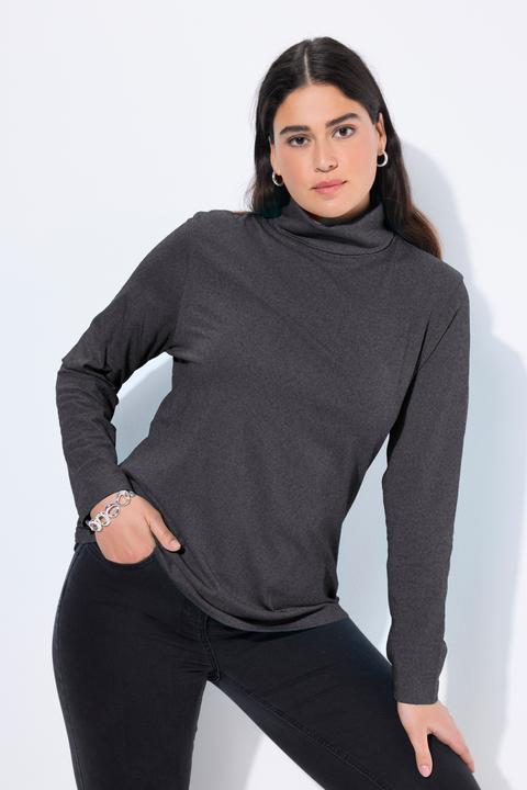 Produktbild Ulla Popken Shirt, Rollkragen, Slim, Langarm (50, 52)