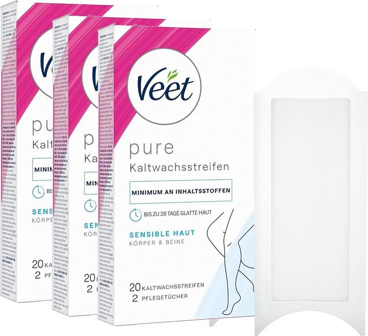 Produktbild Veet 3er-Pack Kaltwachsstreifen (60 x)