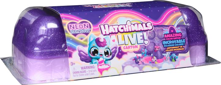 Actual product image Hatchimals EGG COL Neon Rainbow Carton GML