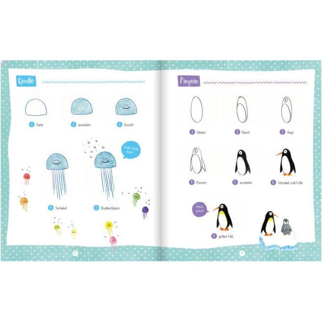 Thumbnail - Edition Fischer Malbuch - Lieblingstiere - Schritt-für-Schritt