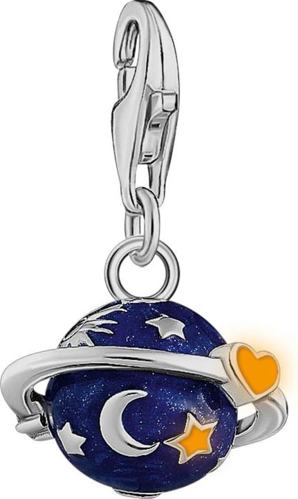 Image du produit Thomas Sabo Charm pendentif Saturne avec émail à froid coloré argent (Émail, Argent 925)