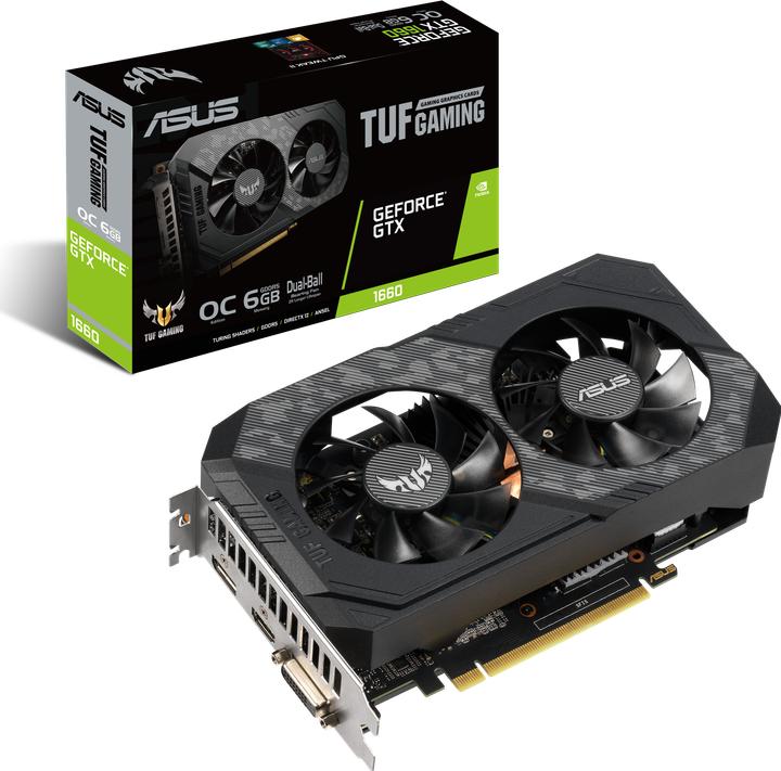 Actual product image ASUS GeForce TUF GTX 1660 O6G GAMING (6 GB)