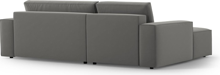 Actual product image Micadoni Velvet Left Corner Sofa With Bed Function And Box, "Jodie", 3 Seats, 246x151x86 Made in Europe (Corner sofa)