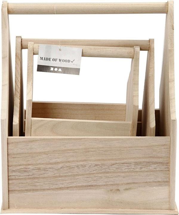 Actual product image Creativ Company Wooden article bottle carrier 3 pieces