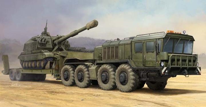 Produktbild Trumpeter Russian KZKT-7428 Transporter with KZKT- -9101 Semi Trailer
