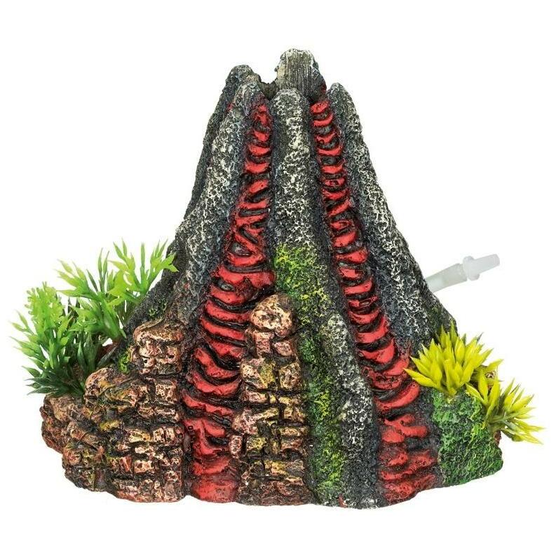 Nobby Aqua Ornaments VULKAN mit Pflanzen (Dekoration, sonstige Gegenstände), Aquarium Dekoration