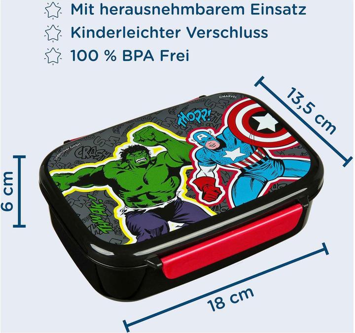 Actual product image Scooli Lunchbox mit Einlage Marvel Avengers
