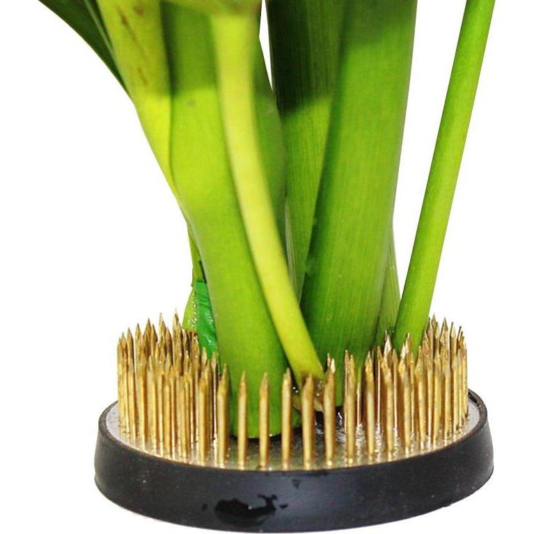 Thumbnail - JTI, Blumentopf, Runder Blumenhalter mit Gummibasis - Blumendekor - Schwarz (4 cm)